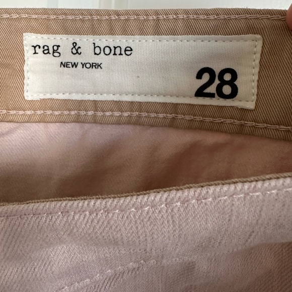 Rag & Bone New York Blush Pink Mid-Rise Wide Leg Button Fly Jeans- size 28. - Picture 7 of 11